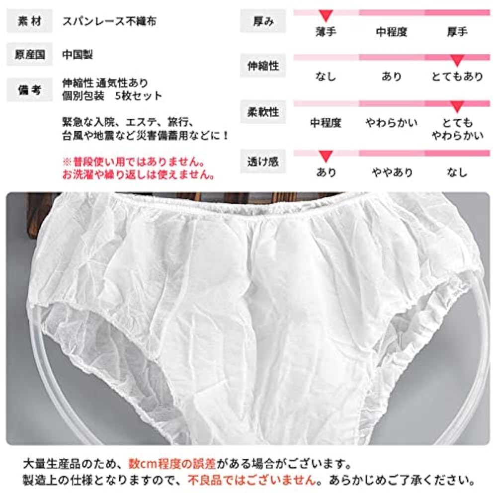 バラ売可能　ペーパーショーツ550枚　エステ用使い捨て バラ売可能ペーパーショーツ550枚エステ用使い捨て